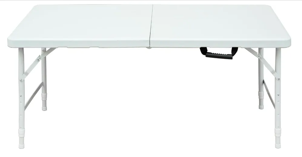 Mini Folding Table (White) Open.webp