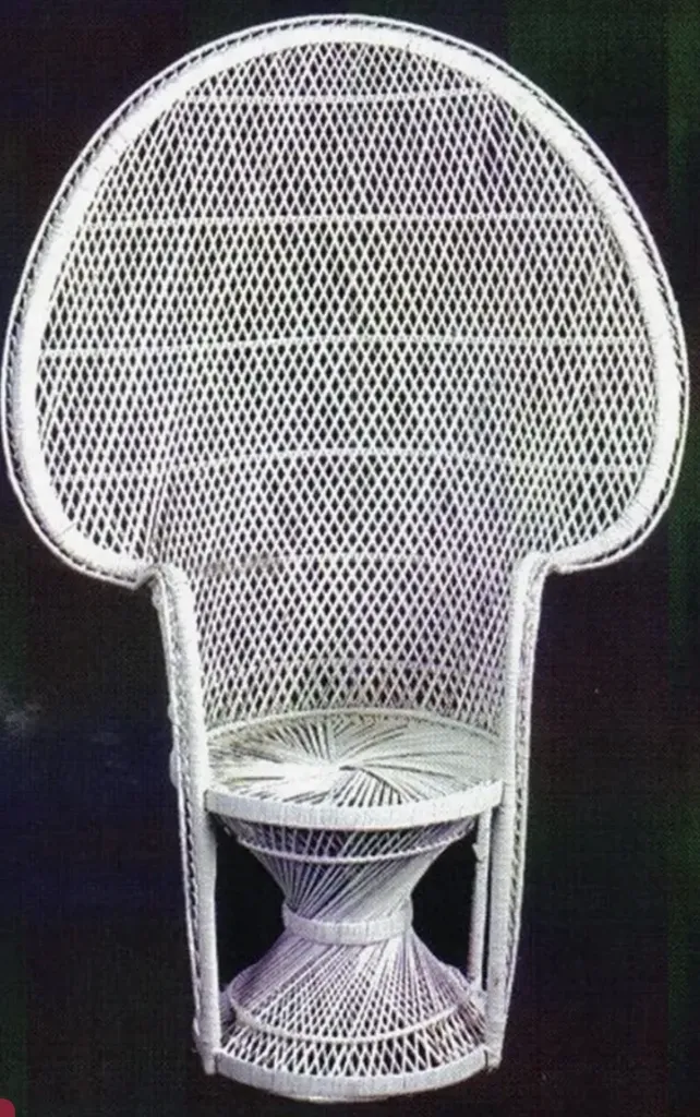 Peacock White Chair